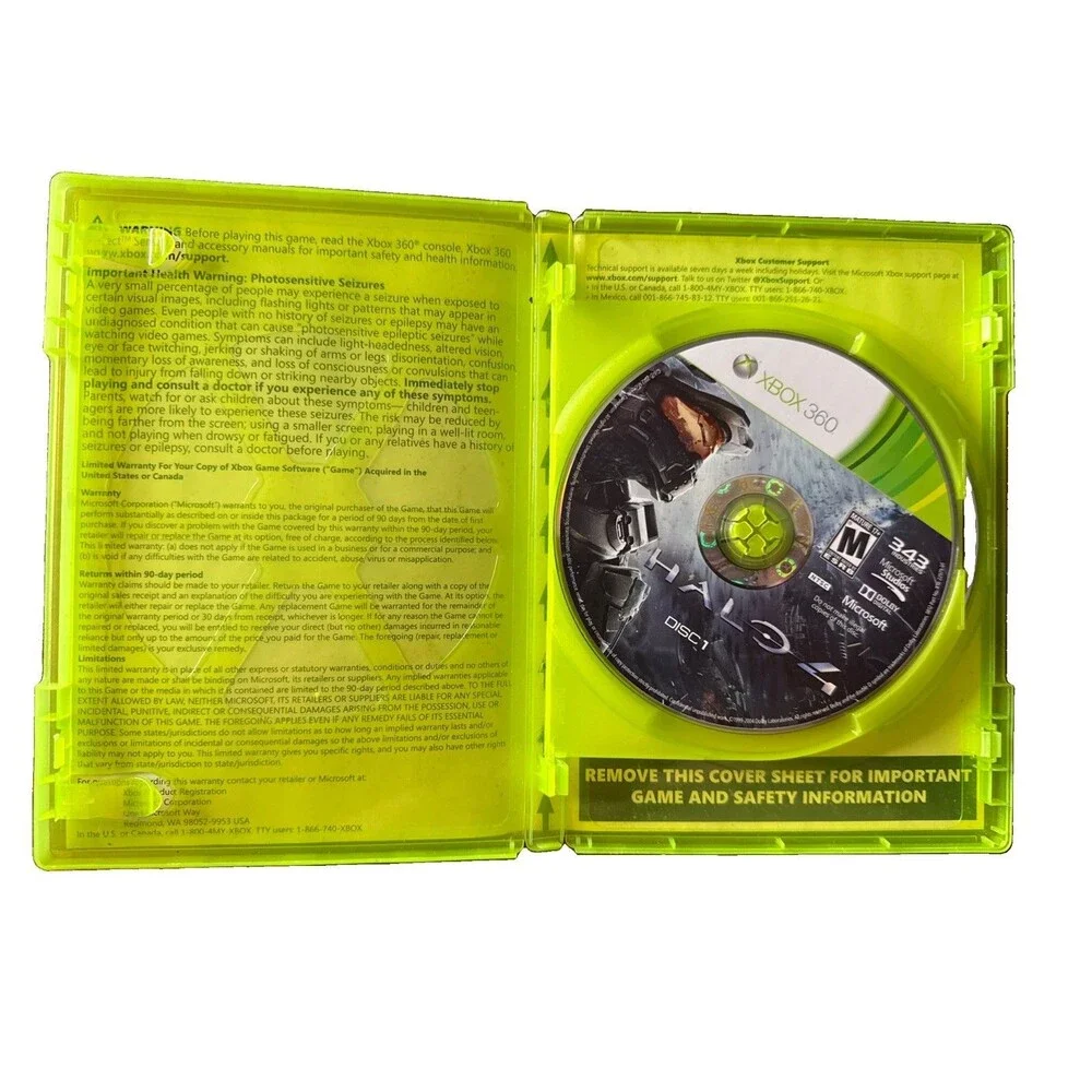 Halo 2 Game Lot Halo 3 ODST & Halo 4 Xbox360